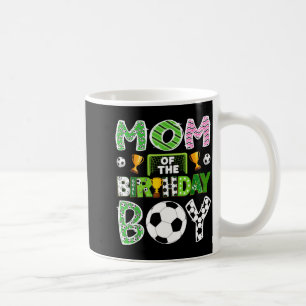Caneca De Café Mãe Do Jogador De Futebol Do Menino Do Aniversário