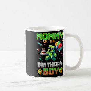 Caneca De Café Mãe Do Menino Do Aniversário Festa Vídeo Game Pixe