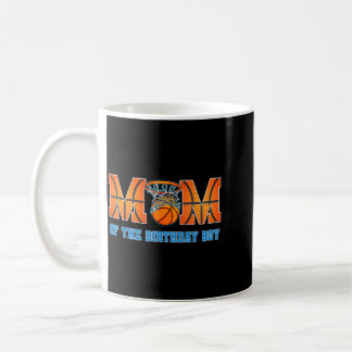 Caneca De Café Mãe Do Menino Do Aniversário Tema De Basquete Famí