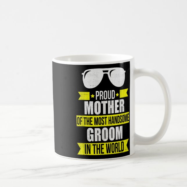 Caneca De Café Mãe Do Noivo Bem-Apessoado Noiva Casamento Gi (Direita)