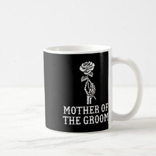 Caneca De Café Mãe Do Noivo Esqueleto Gótico Solteiro Casamento