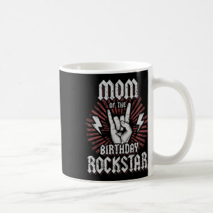 Caneca De Café Mãe do Rockstar de Aniversário Combinando Rocker R