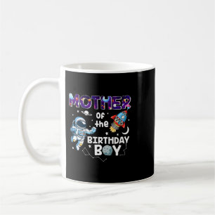 Caneca De Café Mãe Do Tema Espacial Do Astronauta De Aniversário