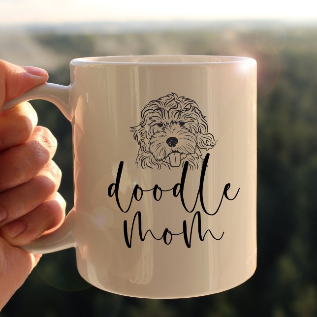 Caneca De Café Mãe Doodle (Criador carregado)