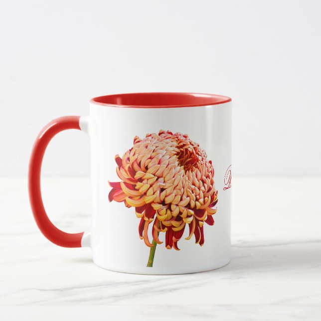 Caneca de Café Mãe Dourada Vermelha (Esquerda)