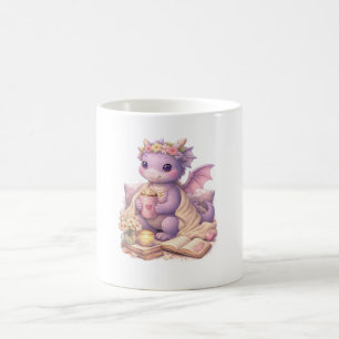 Caneca de Café Mãe Dragão Aconchegante e Literata