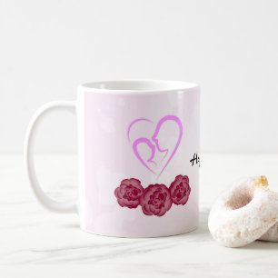Caneca De Café Mãe e Bebê Cravo Dia das Mães