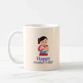Caneca De Café Mãe e bebê, dia de as mães feliz