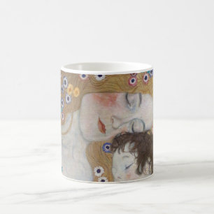 Caneca De Café Mãe e Criança de Gustav Klimt