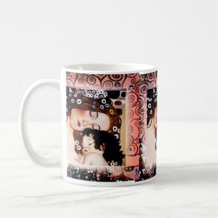 Caneca De Café Mãe e criança pela colagem de Gustavo Klimt