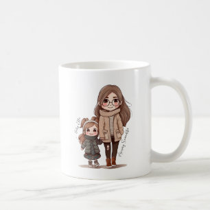 Caneca De Café Mãe e Filha Adoráveis (5)