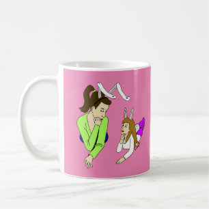 Caneca De Café mãe e filha bunnygirl