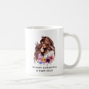 Caneca De Café Mãe e Filha de Aquarela (3)