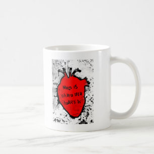 Caneca De Café mãe é onde está o coração anatômico