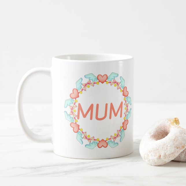 Caneca De Café Mãe Elegante (Com Donut)