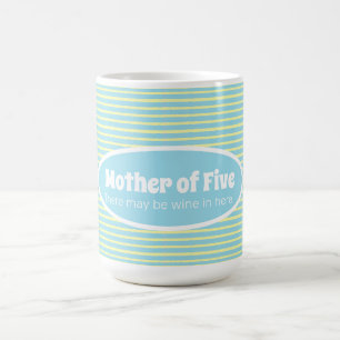 Caneca De Café Mãe Engraçada da Grande Família Pastel Stripe P