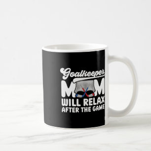 Caneca De Café Mãe Engraçada de Goleiro de Hóquei no Gelo de um G