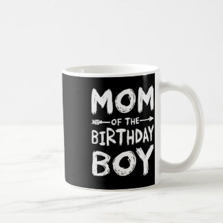 Caneca De Café Mãe engraçada do menino aniversariante família com