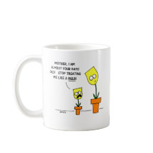 Mãe Engraçada Filha Humor Tulipas Amarelas