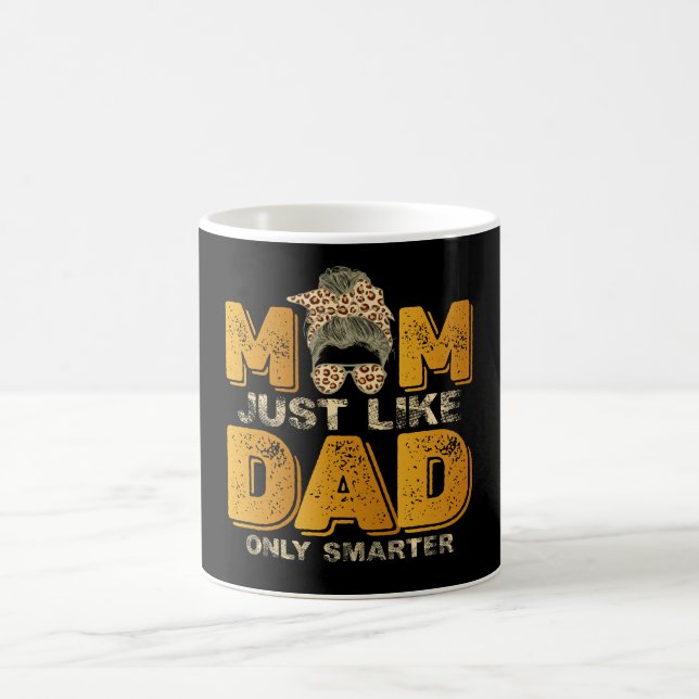 Caneca De Café Mãe engraçada igual ao pai só que mais inteligente (Centro)