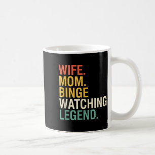 Caneca De Café Mãe Esposa. Mãe. Lenda do Maratona de Séries, Fras