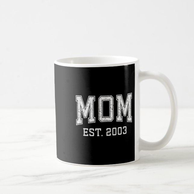 Caneca De Café Mãe Est 2003 Personalizado Dia das Mães Cust (Direita)