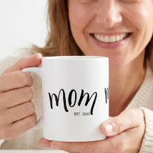 Mãe Estabeleceu Ano Personalizado Fofo e Elegante