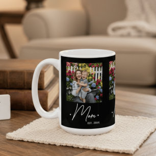 Caneca De Café Mãe Estabeleceu Roteiro 3 Foto Preta