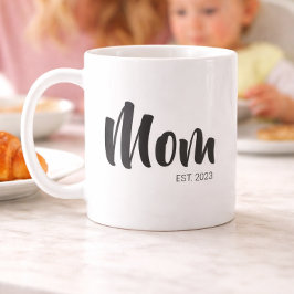 Caneca De Café Mãe Estabelecida Nova Mãe Presente