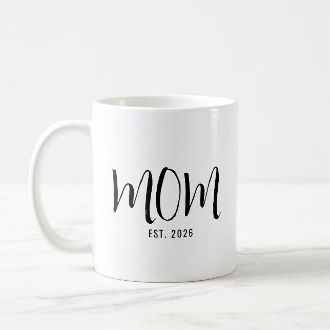 Caneca De Café Mãe Estabelecida Novo Presente de Mãe  (Esquerda)