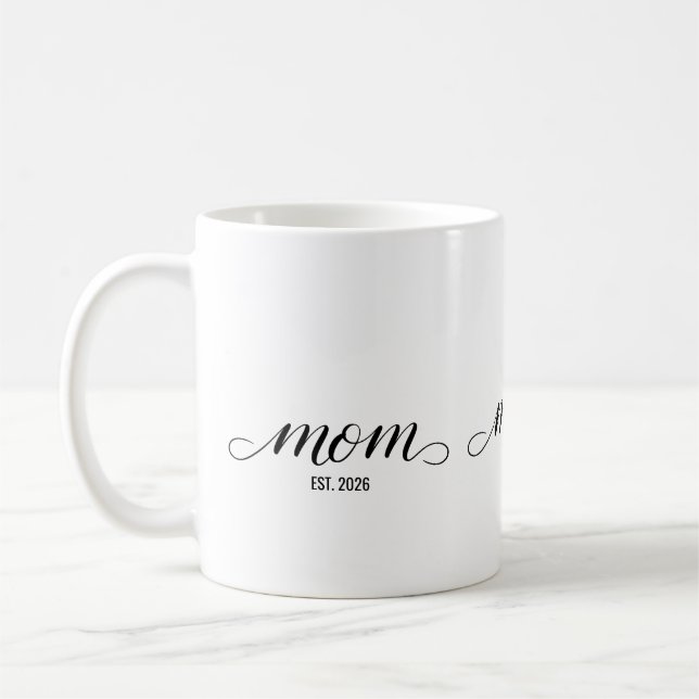 Caneca De Café Mãe Estabelecida Novo Presente de Mãe (Esquerda)