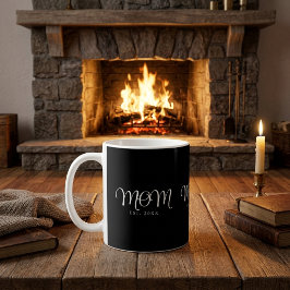 Caneca De Café Mãe Estabelecida Novo Presente de Mãe Escrito Bran