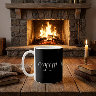 Caneca De Café Mãe Estabelecida Novo Presente de Mãe Escrito Bran