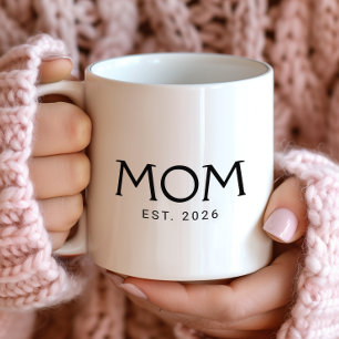 Caneca De Café Mãe Estabelecida Novo Presente para a Mãe