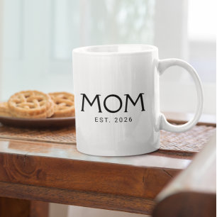 Caneca De Café Mãe Estabelecida Novo Presente para a Mãe