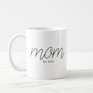 Caneca De Café Mãe Estabelecida Roteiro Preto