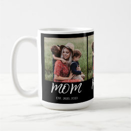 Caneca De Café Mãe Estabelecida Roteiro Preto 3 Foto