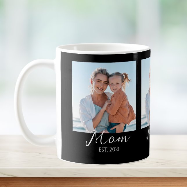 Caneca De Café Mãe Estabelecida Roteiro Preto 3 Foto  (Criador carregado)