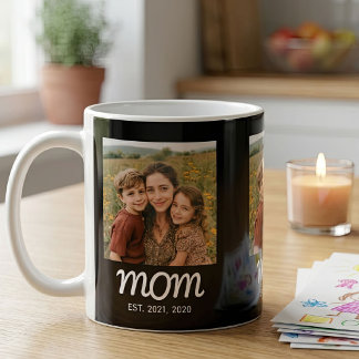 Caneca De Café Mãe Estabelecida Roteiro Preto 3 Foto