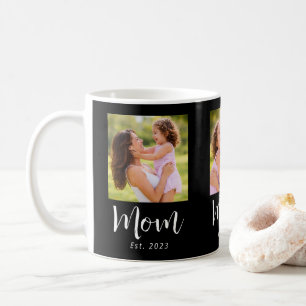 Caneca De Café Mãe Estabelecida Roteiro Preto 3 Foto