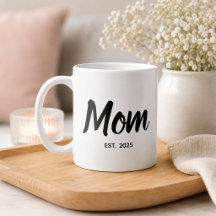 Mãe Estabelecida Roteiro Preto Ano Personalizado