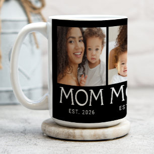 Caneca De Café Mãe Estabelecida Tipografia Preta 3 Foto