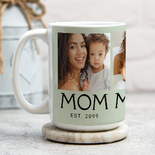 Caneca De Café Mãe Estabelecida Tipografia Verde Sage 3 Foto
