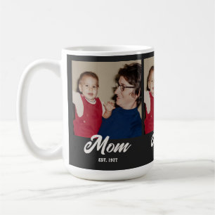 Caneca De Café Mãe Estabelecido Script Preto 3 Foto