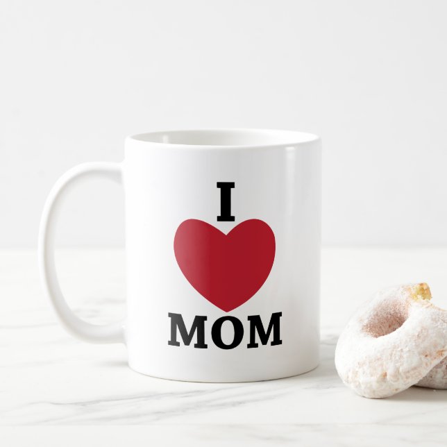 Caneca De Café Mãe eu amo mãe    (Com Donut)
