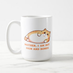 Caneca De Café Mãe, Eu Sou Gato de Pele e Ossos Design Manga Long