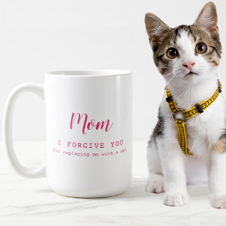Caneca De Café Mãe, eu te perdoo... um amante engraçado de gato