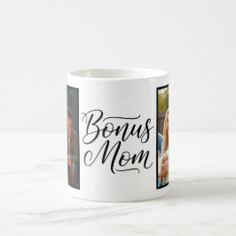 Caneca De Café Mãe Extra Elegante Cursiva Duas Fotos