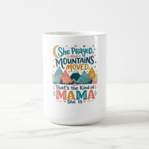 Caneca De Café Mãe Fiel “Montanhas Se Moveram” Presente Cristão