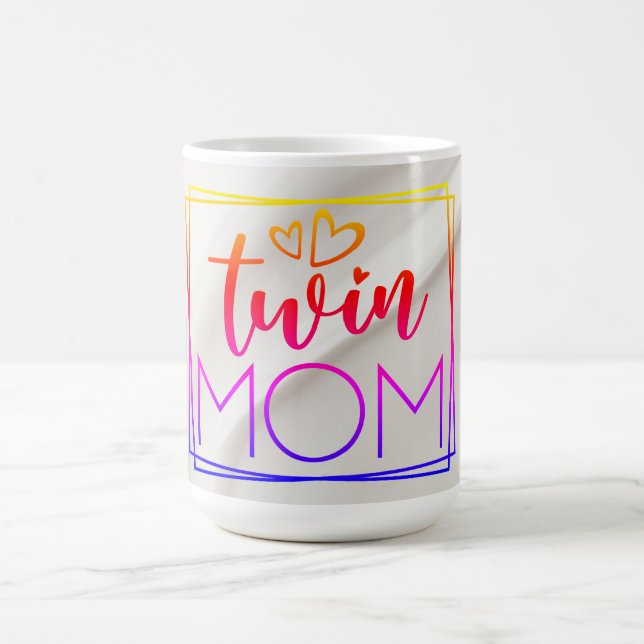 Caneca De Café Mãe gêmea multicolorida (Centro)